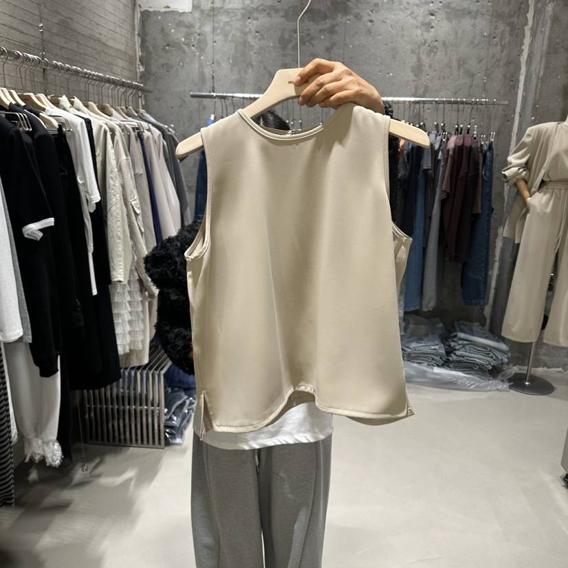 JUNI韓國東大門代購女士新品時尚推薦職業人氣休閑吊帶背心my juni吊帶/背心