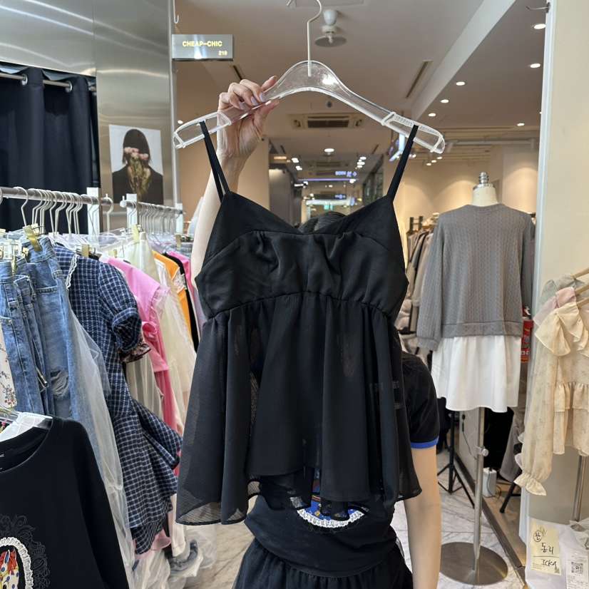 CHEAP-CHIC韓國直郵實拍女裝新品熱賣推薦休閑職業吊帶背心CHEAP-CHIC/CHARLES THE SECOND吊帶/背心