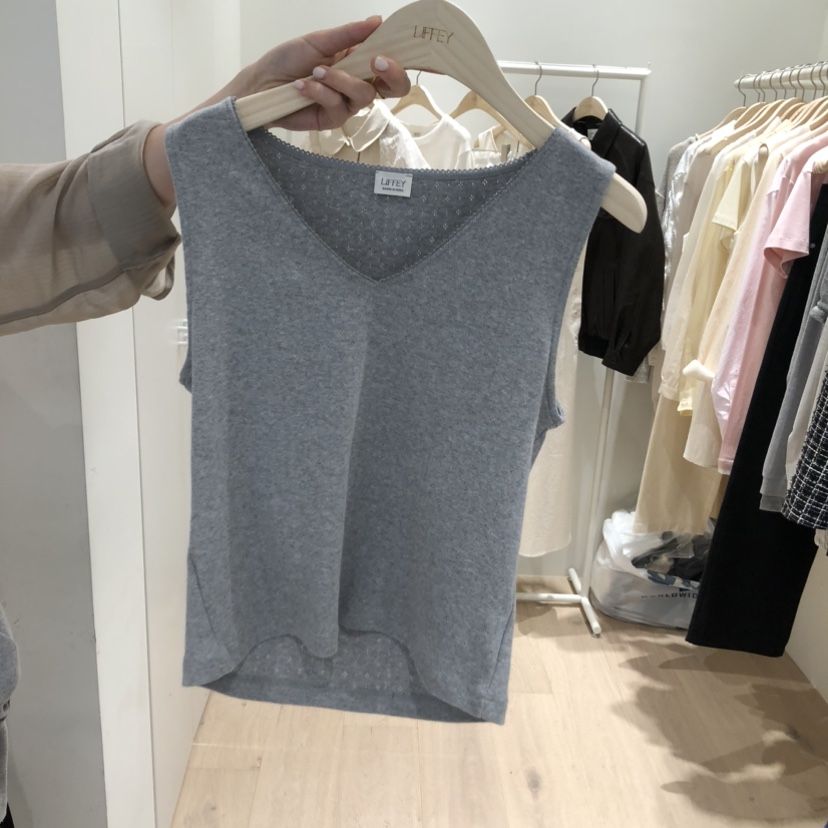 LIFFEY韓國東大門直郵女士新品職業推薦人氣吊帶背心鏤空LIFFEY吊帶/背心