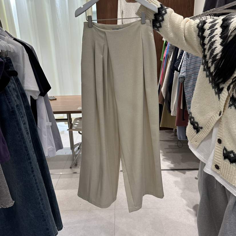 BUCKLE韓國東大門直郵女士新品26春夏熱賣休閑職業休閑褲BUCKLE休閑褲