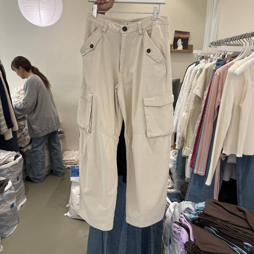 ARE韓國直郵女士新款休閑熱賣人氣推薦時尚職業休閑褲口袋ARE YOU/ARE休閑褲