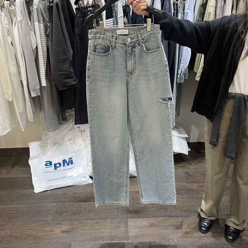 OURIN/THIS IS韓國代購女士新款時尚熱賣職業人氣牛仔褲OURIN/THIS IS牛仔褲