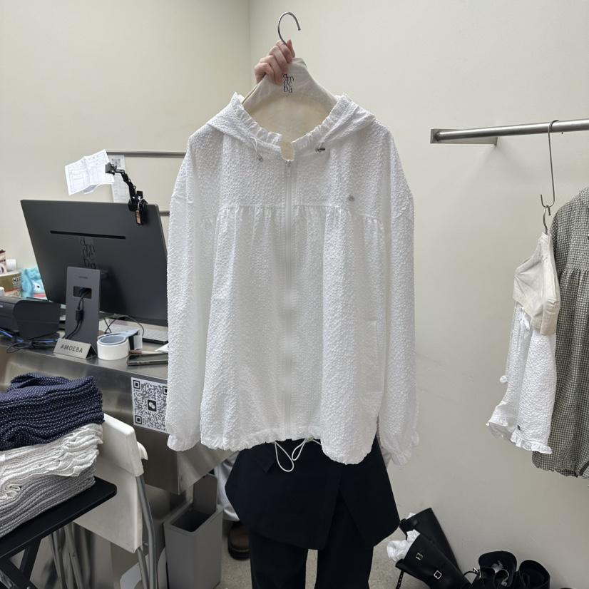 AMOEBA韓國代購女裝新品26春夏時尚職業熱賣人氣夾克格子AMOEBA夾克