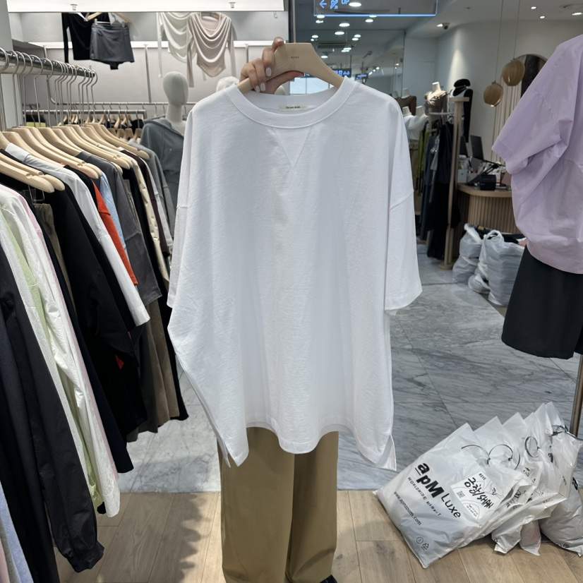 REVE-L韓國直郵實拍女士新品休閑職業推薦熱賣26春夏T恤REVE-LT恤