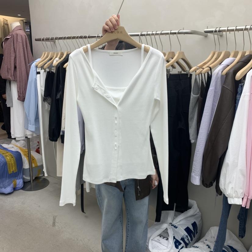 MURR韓國直郵女裝新品人氣26春夏推薦職業休閑熱賣長袖T恤MURR長袖T恤