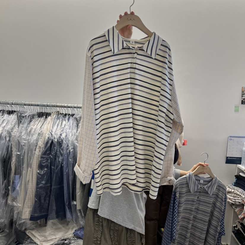 TAN&amp;COMO韓國東大門直郵女士新款職業人氣推薦長袖T恤tan-COMO長袖T恤