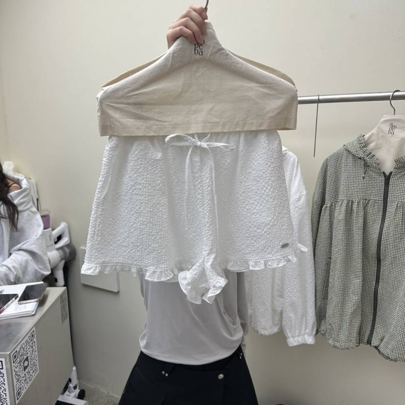 AMOEBA韓國東大門代購女士新款熱賣職業26春夏短褲荷葉邊AMOEBA短褲