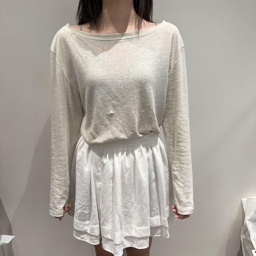 OVERTAKE韓國代購女裝新品時尚休閑職業人氣長袖T恤亞麻布OVERTAKE長袖T恤