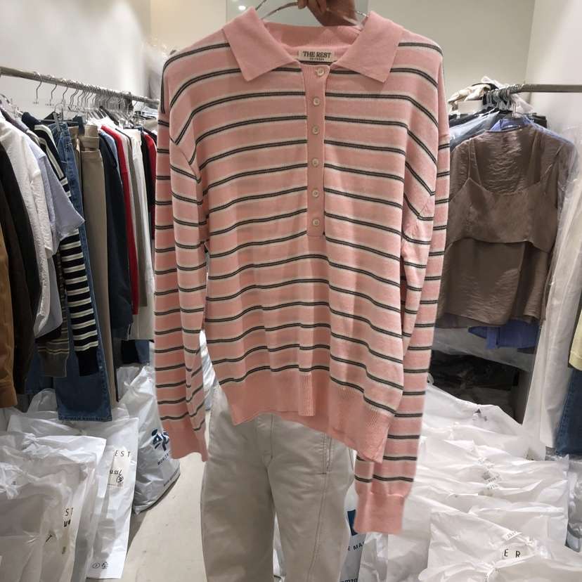 THE REST韓國代購女士新款職業熱賣推薦休閑時尚人氣針織衫THE REST/UNNOEUD針織衫