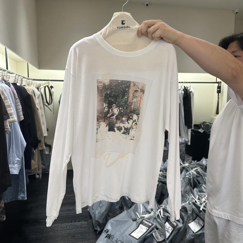 TOMGIRL韓國東大門代購女士新款職業休閑時尚推薦長袖T恤TOMGIRL長袖T恤