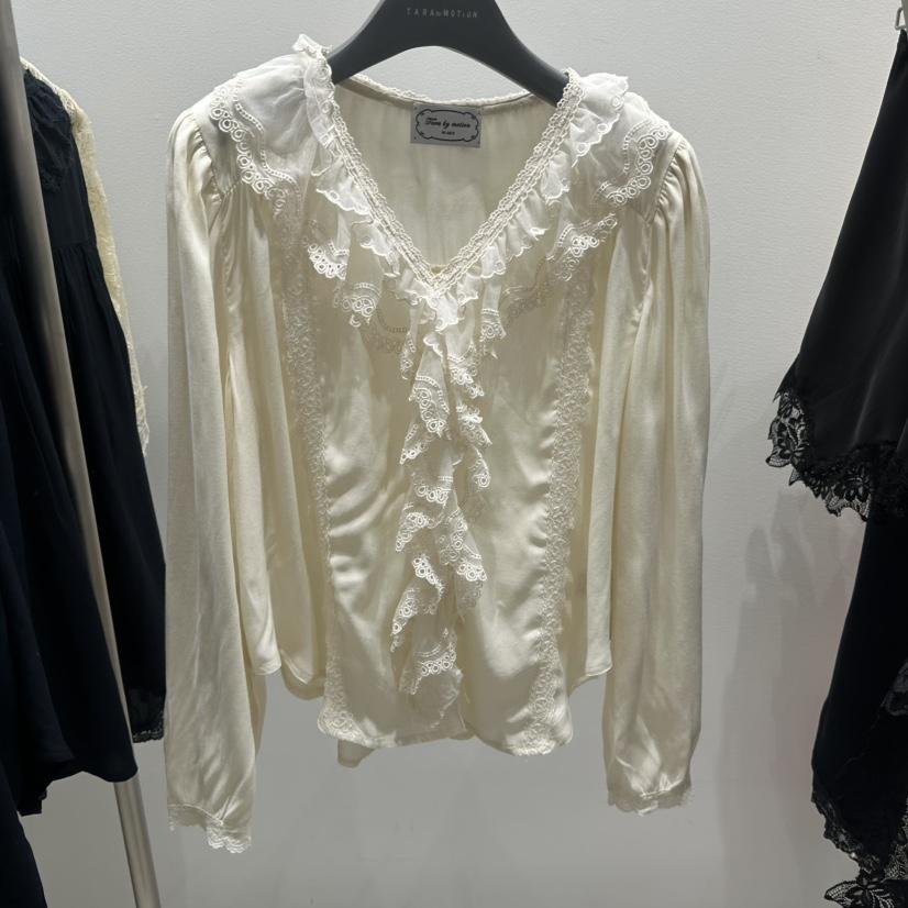 TARABY MOTION韓國東大門代購女裝新品人氣時尚襯衫蕾絲衫TARABY MOTION襯衫/蕾絲衫