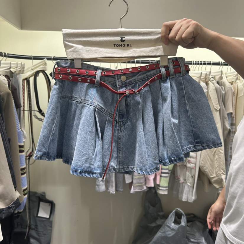 TOMGIRL韓國東大門直郵女裝新品休閑職業裙褲不含腰帶喇叭TOMGIRL裙褲