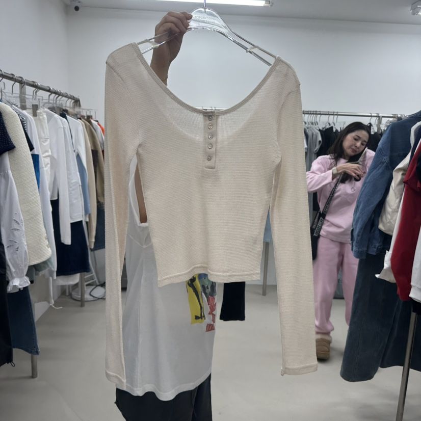 TOPDRESSING韓國直郵女士新品休閑職業人氣熱賣時尚長袖T恤TOPDRESSING長袖T恤