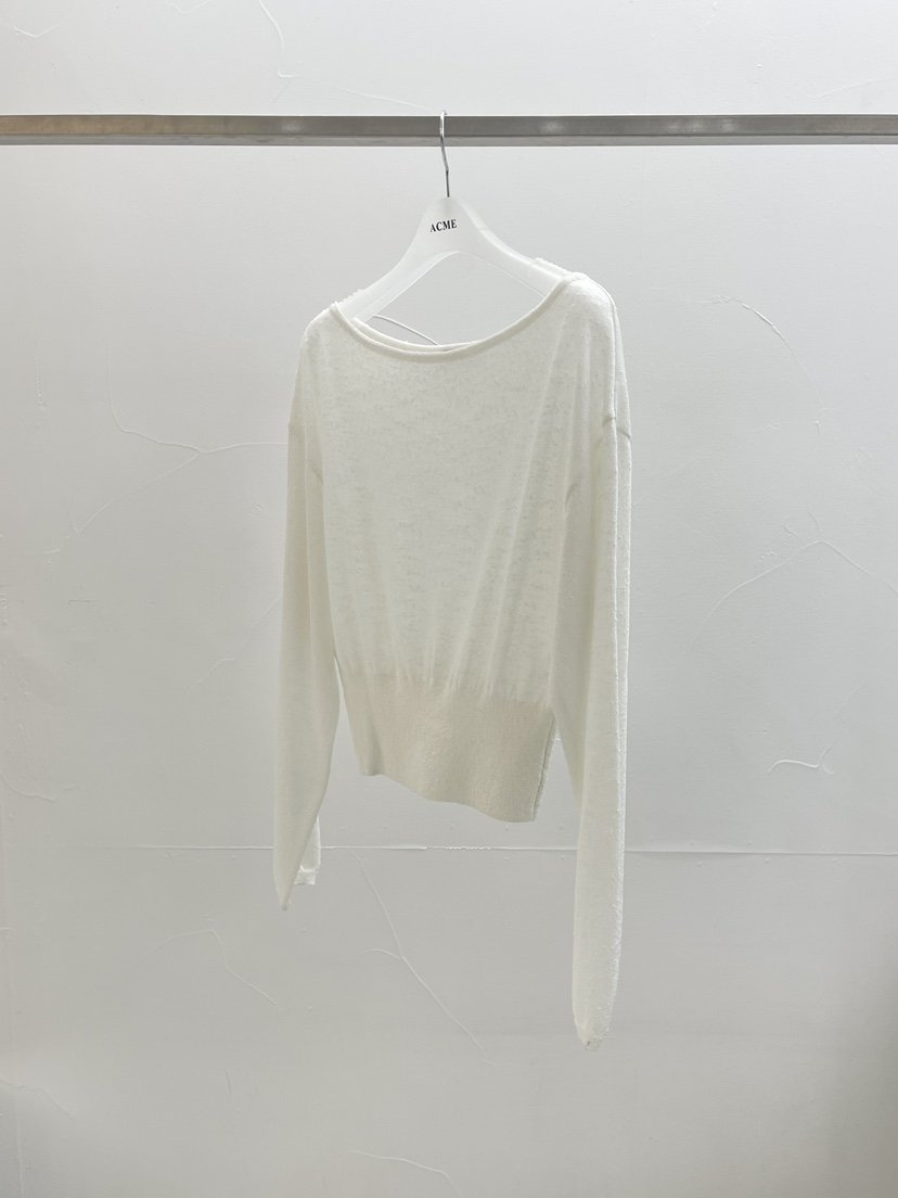 ACME韓國直郵女裝新款推薦時尚熱賣休閑職業26春夏針織衫船領ACME針織衫