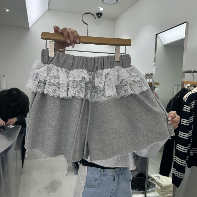 REPELLER韓國直郵女士新款推薦職業26春夏人氣短褲蕾絲花REPELLER短褲