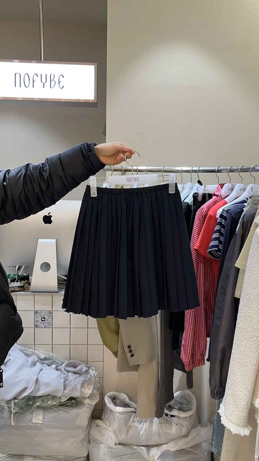 NOFYBE韓國東大門直郵女裝新品職業時尚推薦裙褲百褶褶裙NOFYBE裙褲