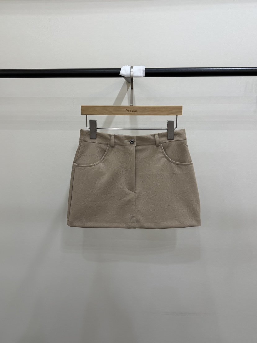 PERSON韓國東大門代購女士新款休閑時尚推薦人氣26春夏短裙PERSON短裙