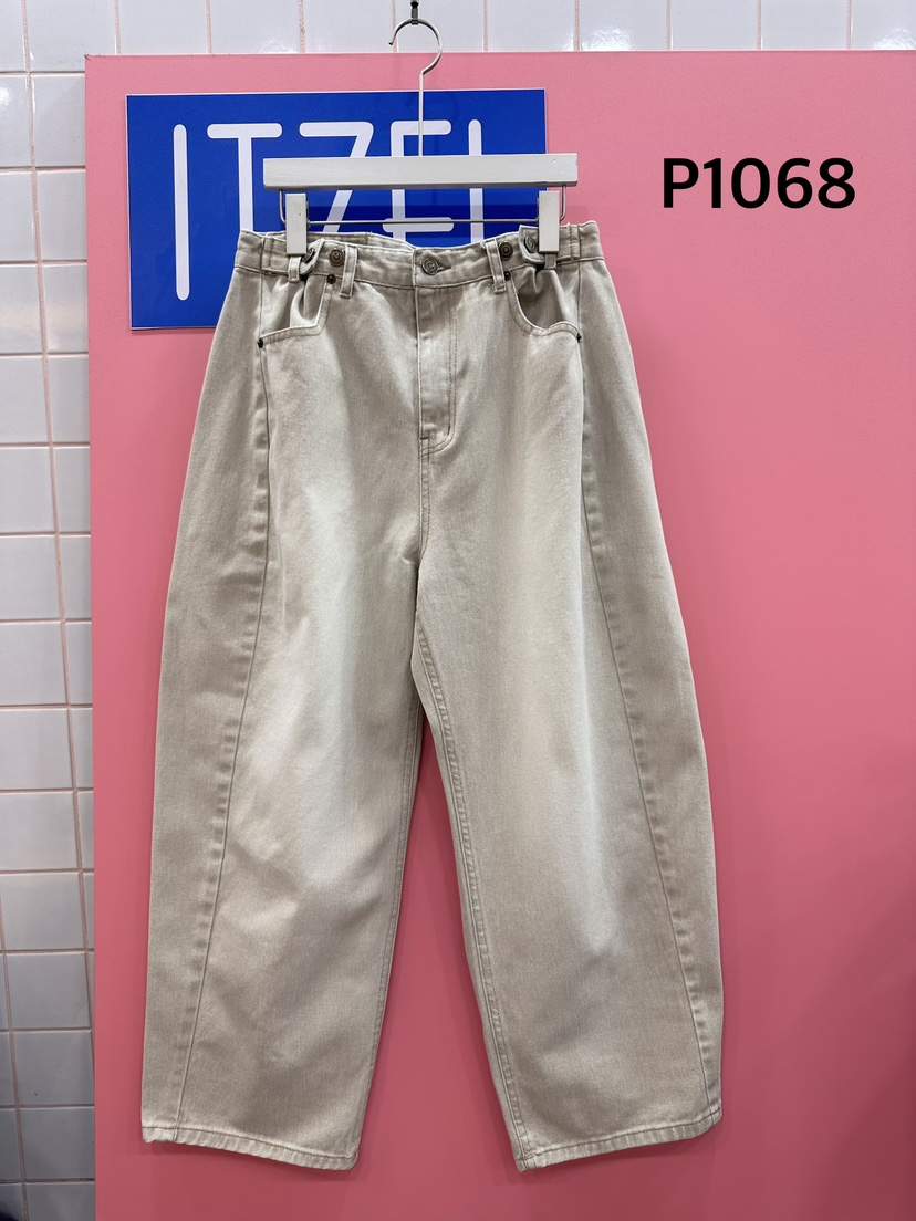 ITZEL韓國代購女裝新品職業休閑推薦時尚熱賣人氣26春夏牛仔褲ITZEL牛仔褲