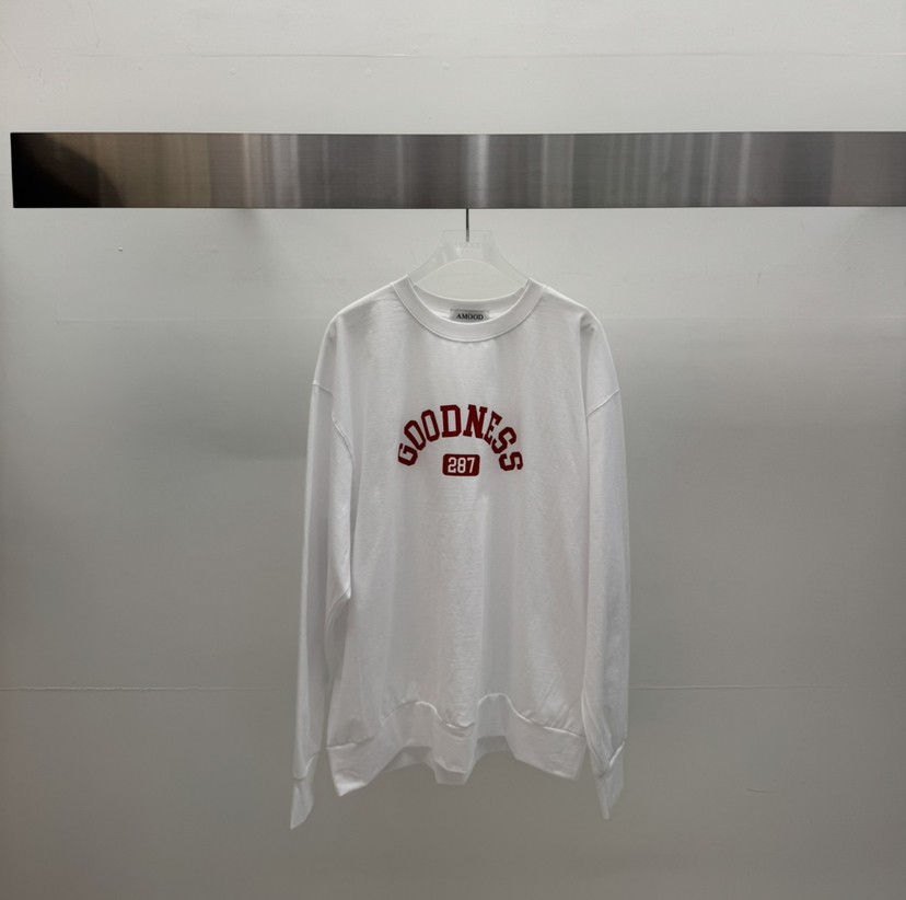 AMOOD韓國直郵女士新款26春夏職業推薦人氣熱賣時尚休閑T恤AMOODT恤