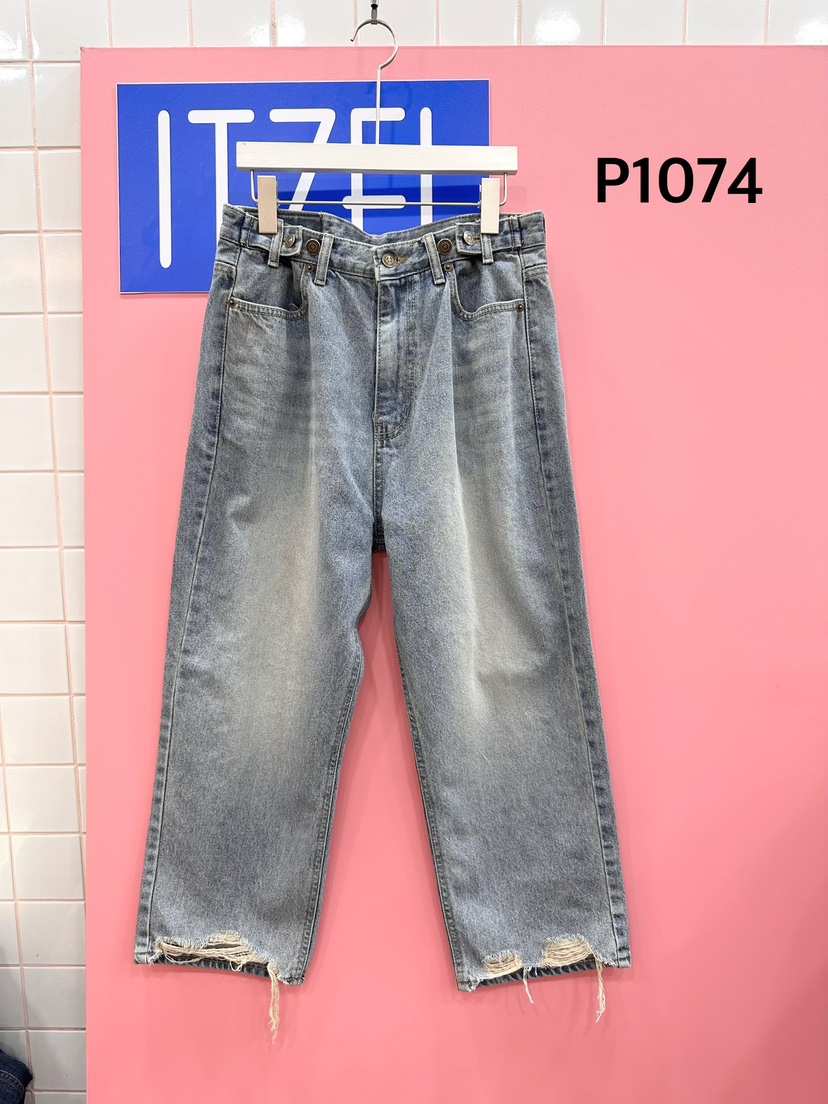 ITZEL韓國東大門直郵女士新品人氣時尚職業26春夏推薦牛仔褲ITZEL牛仔褲