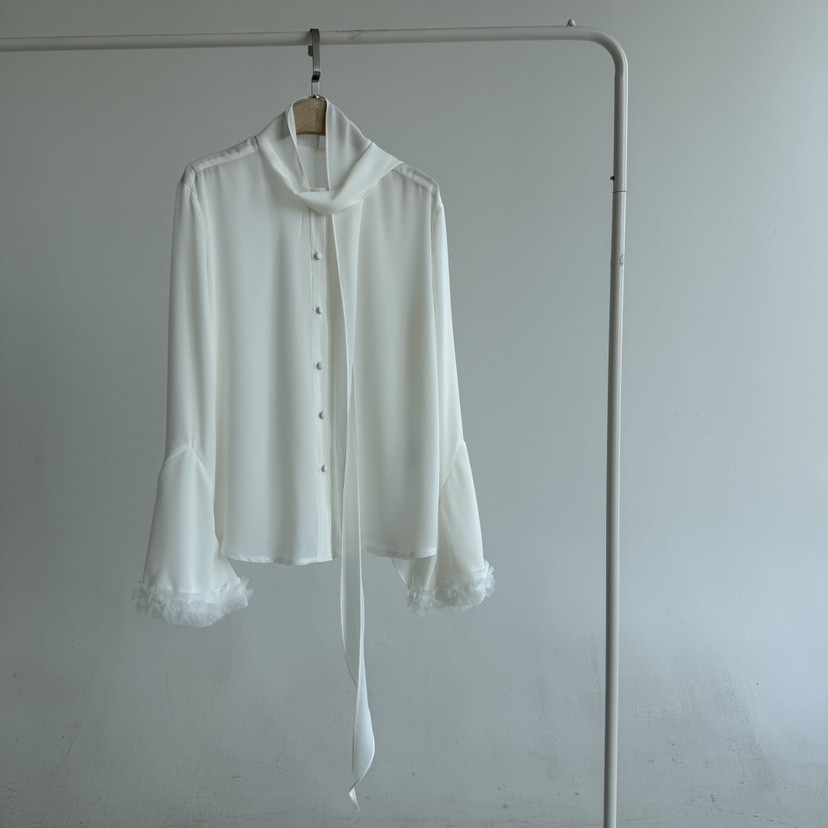 JENNY 1976韓國直郵女裝新品推薦熱賣襯衫蕾絲衫袖子蕾絲JENNY 1976襯衫/蕾絲衫