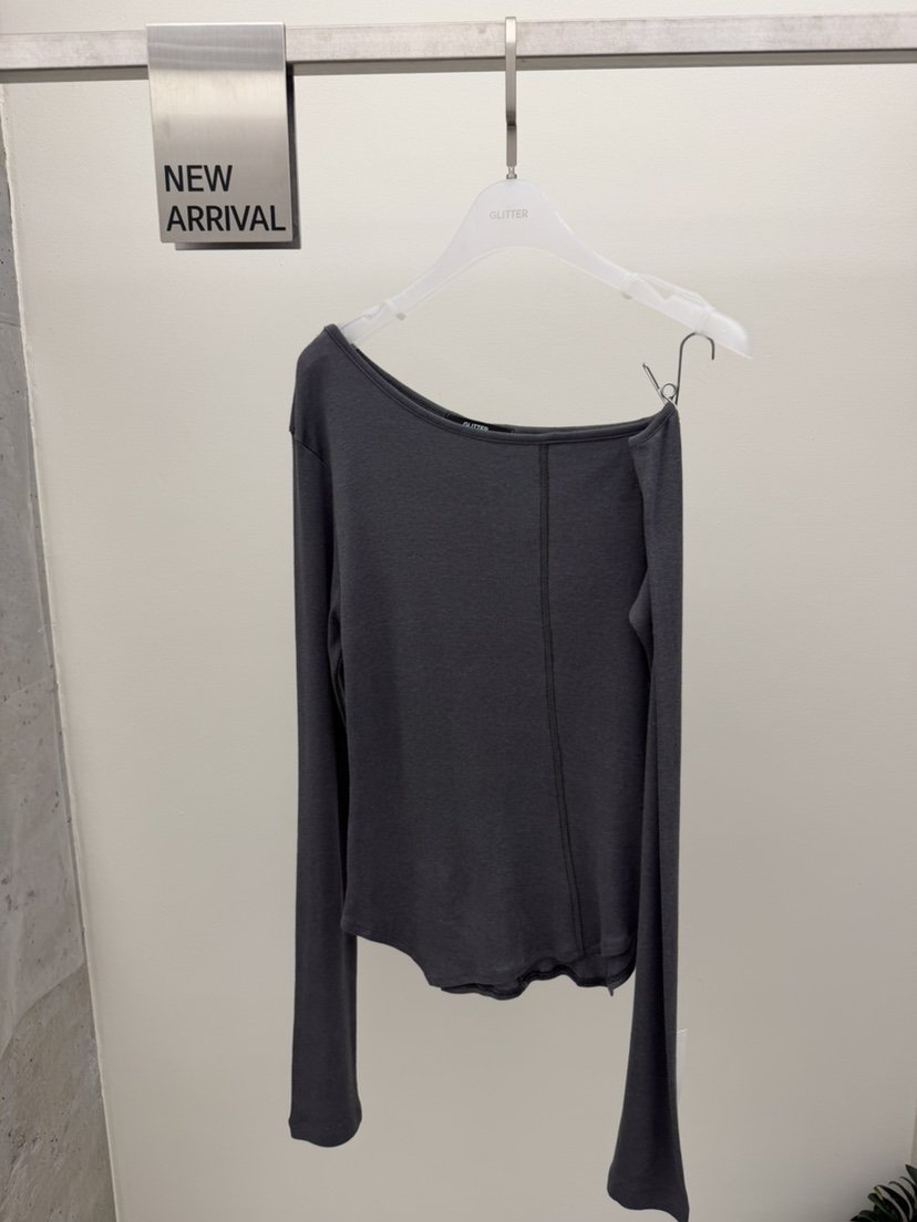 GLITTER韓國直郵女裝新款推薦時尚熱賣26春夏職業長袖T恤GLITTER長袖T恤