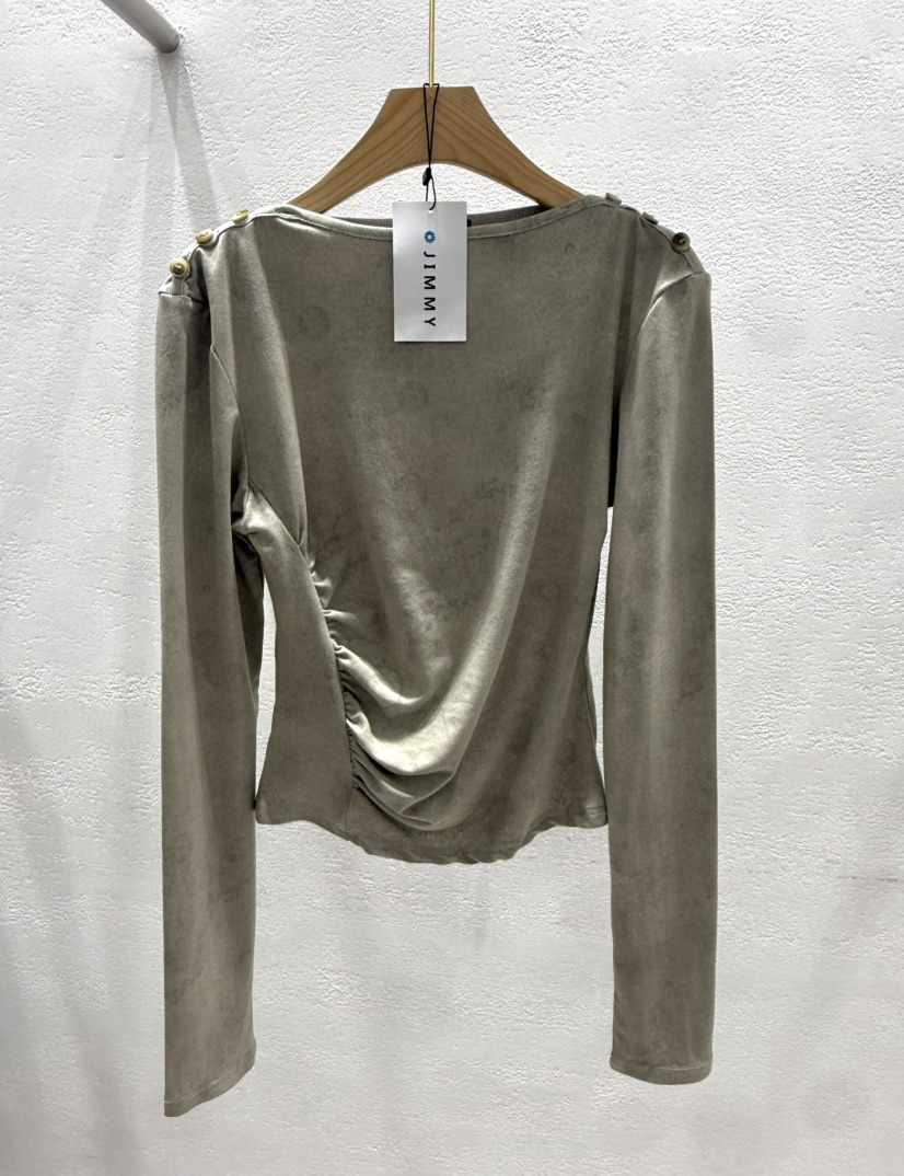 JIMMY韓國直郵女士新品休閑推薦熱賣時尚職業26春夏長袖T恤JIMMY/REMAKE長袖T恤