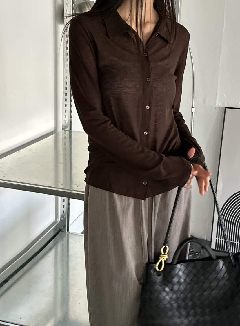 LE VASE韓國東大門直郵女士新品推薦休閑職業時尚長袖T恤LE VASE長袖T恤