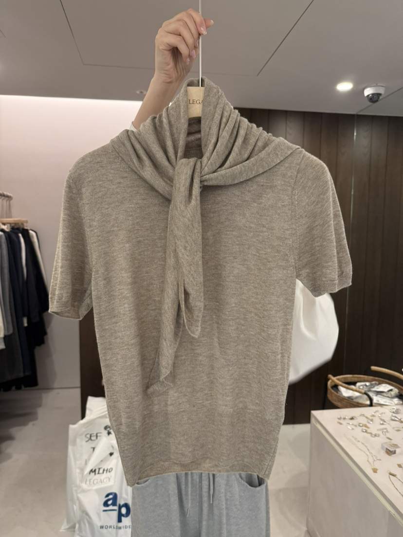 LEGACY韓國代購女士新品26春夏人氣職業推薦熱賣T恤羊毛圍巾LEGACYT恤