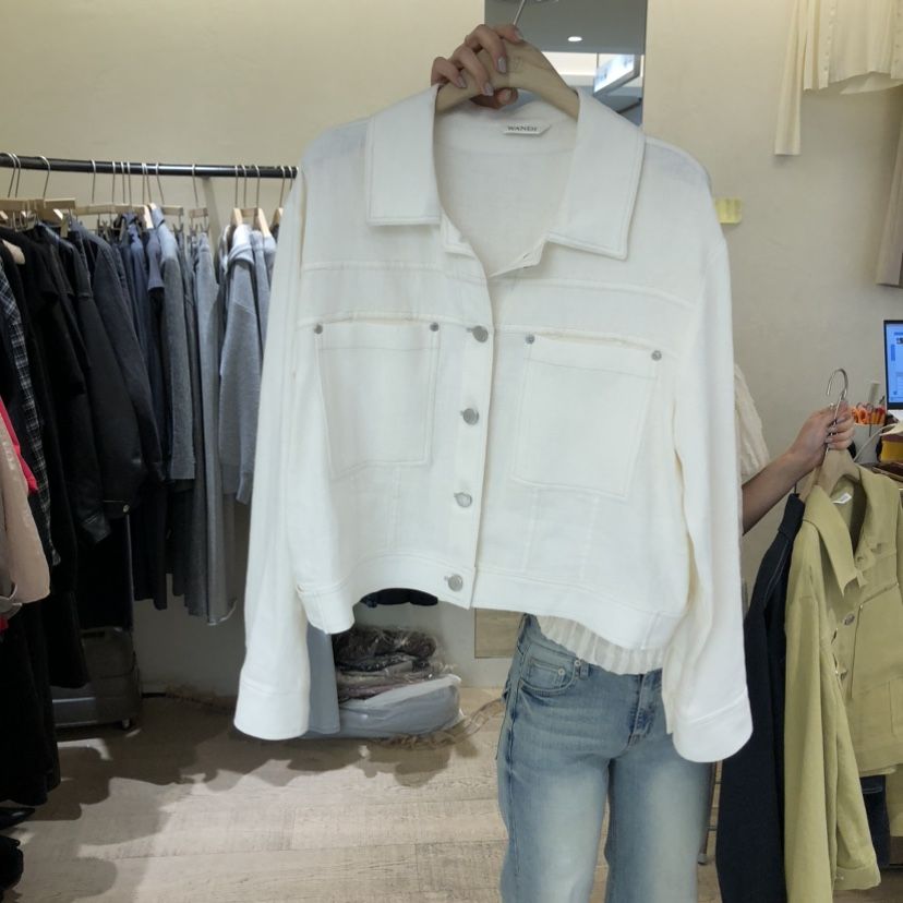 W AND J韓國東大門代購女士新款職業26春夏人氣休閑夾克W AND J夾克