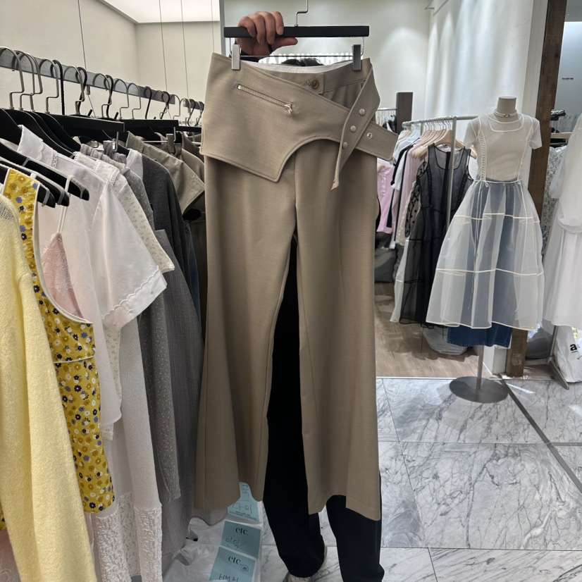 MOANA/ETC韓國東大門直郵女裝新品職業推薦熱賣休閑褲系帶MOANA/ETC休閑褲