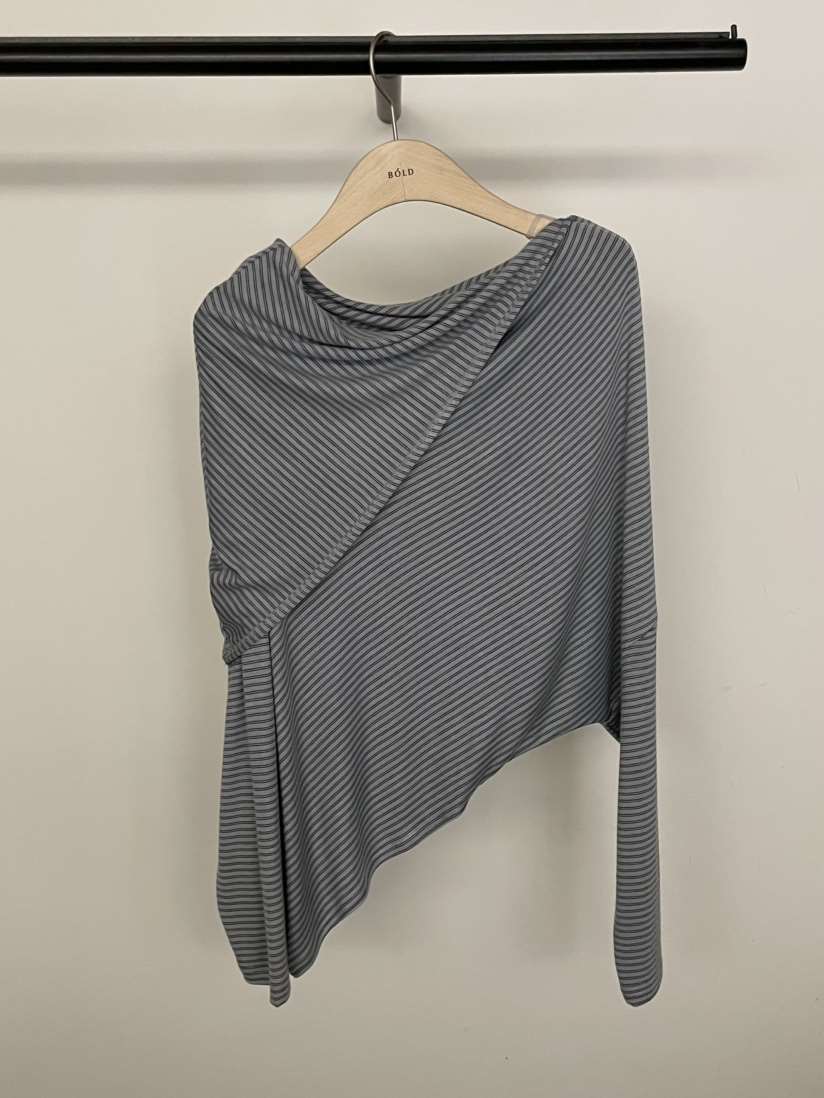 BOLD-A韓國直郵實拍女士新品26春夏時尚職業長袖T恤露肩RE BOLD長袖T恤