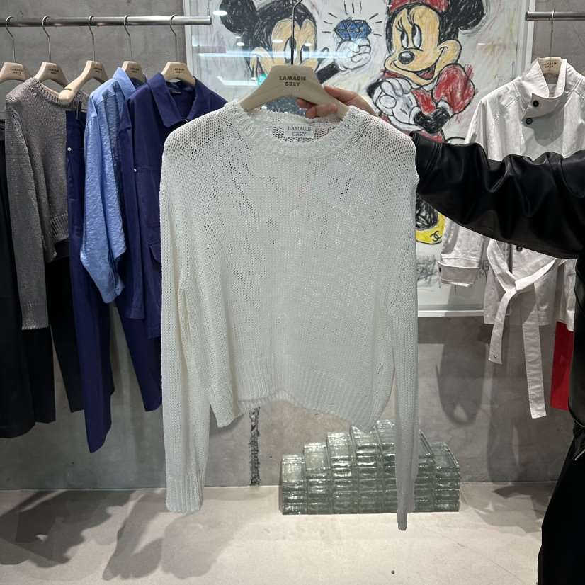 LAMAGIEPIE/LAMAGIE GREY韓國東大門直郵女裝新款推薦針織衫亞麻LAMAGIEPIE/LAMAGIE GREY針織衫
