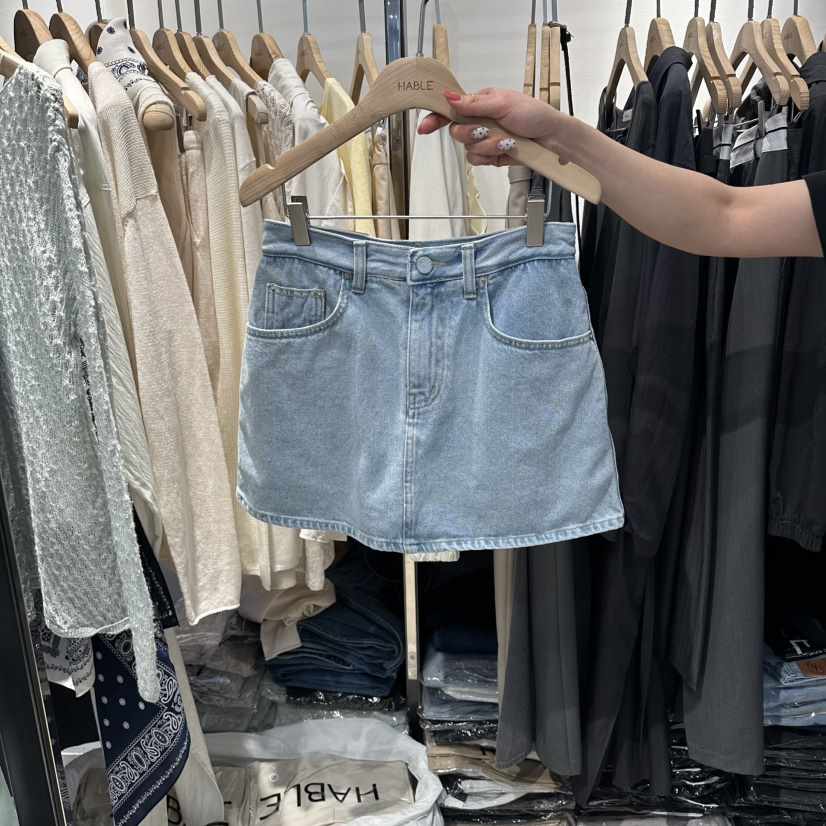 HABLE韓國東大門直郵女士新品人氣職業推薦熱賣休閑裙褲豹紋HABLE裙褲