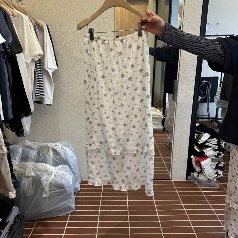 CHOI-L韓國代購女士新品26春夏人氣熱賣推薦休閑長裙花朵CHOI長裙