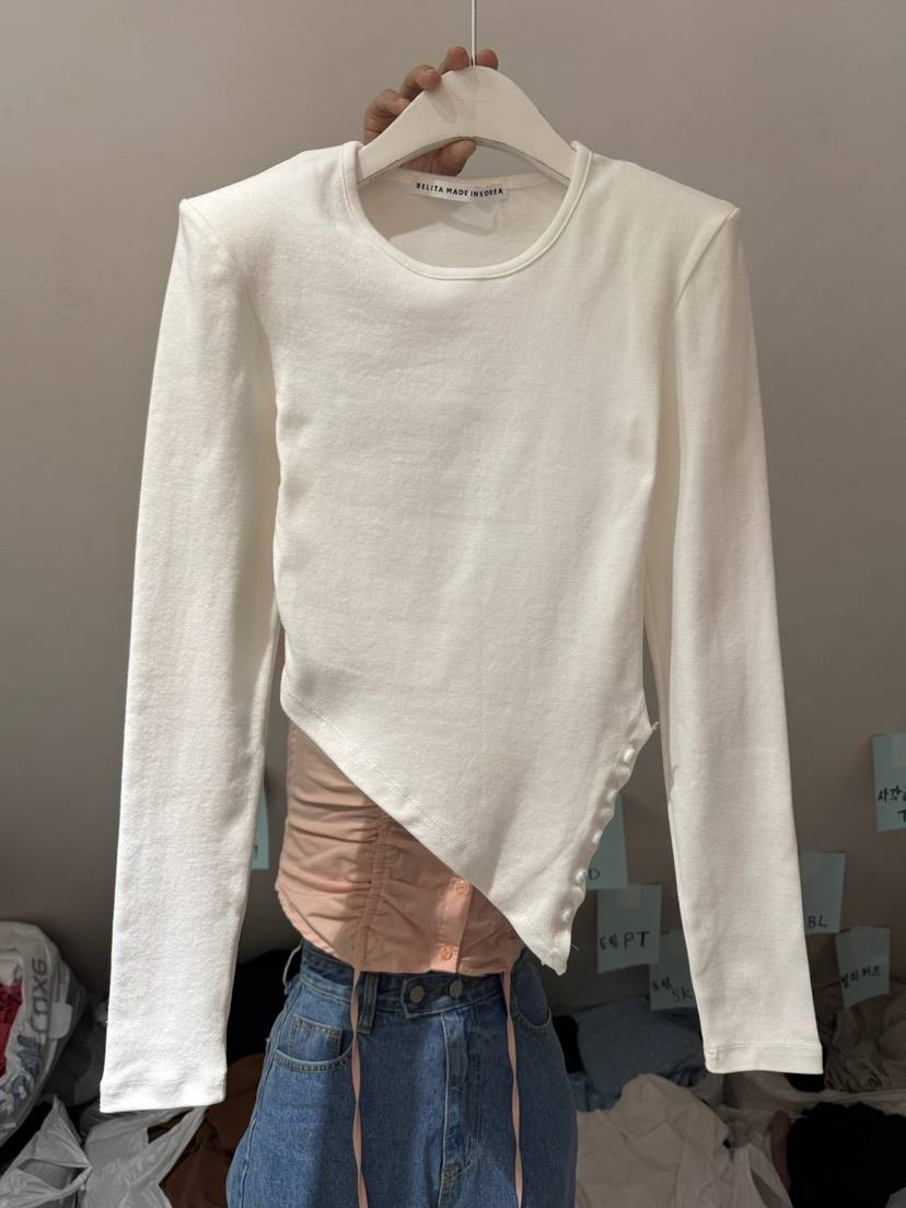 BELITA-L韓國直郵女士新品熱賣職業休閑時尚推薦長袖T恤BELITA-L長袖T恤