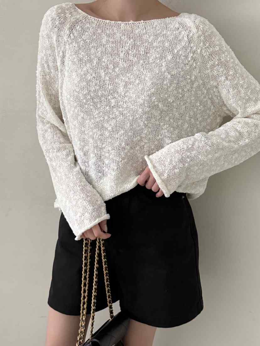 DEMAR韓國東大門直郵女裝新品時尚休閑26春夏人氣職業針織衫DEMAR針織衫