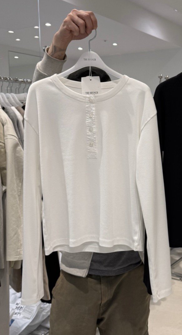 THE BRUNCH韓國直郵女裝新款26春夏推薦熱賣職業長袖T恤THE BRUNCH長袖T恤
