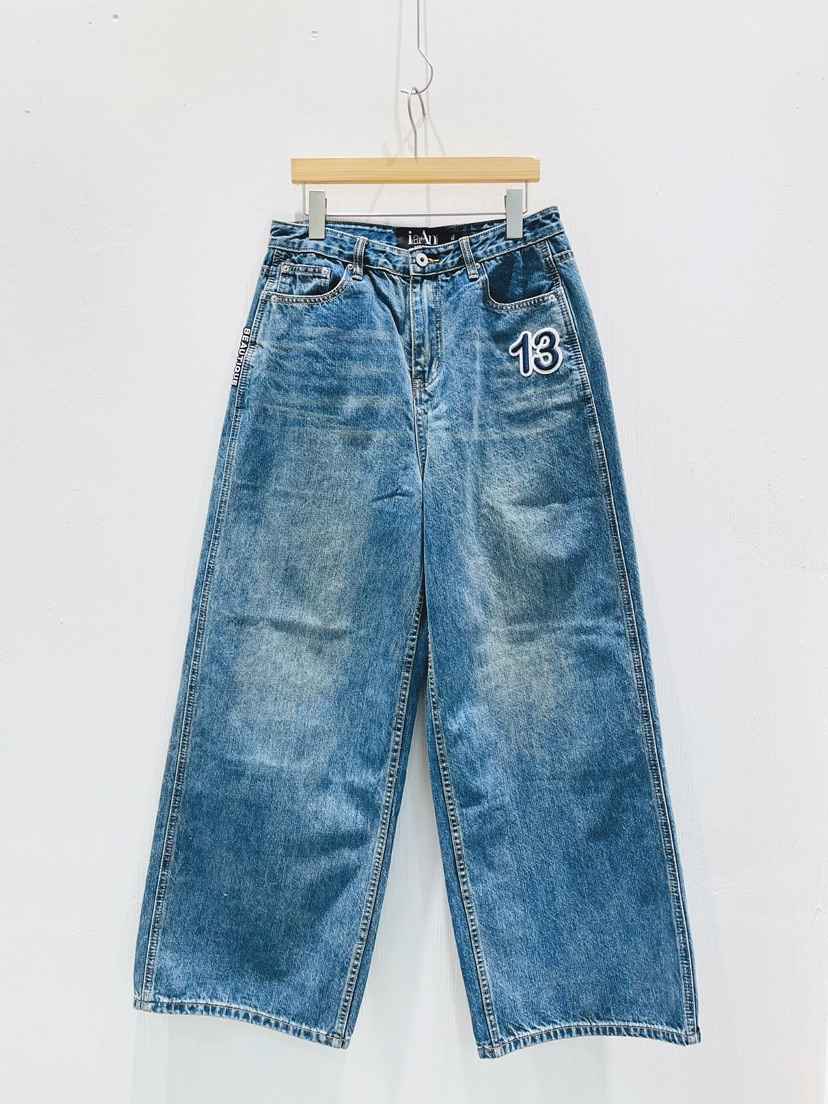 IAAN韓國東大門直郵女裝新品26春夏熱賣推薦休閑職業牛仔褲iaAn牛仔褲