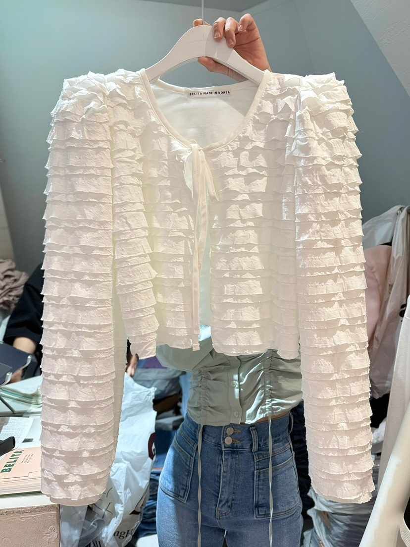 BELITA-L韓國東大門代購女裝新品熱賣人氣襯衫蕾絲衫開衫BELITA-L襯衫/蕾絲衫