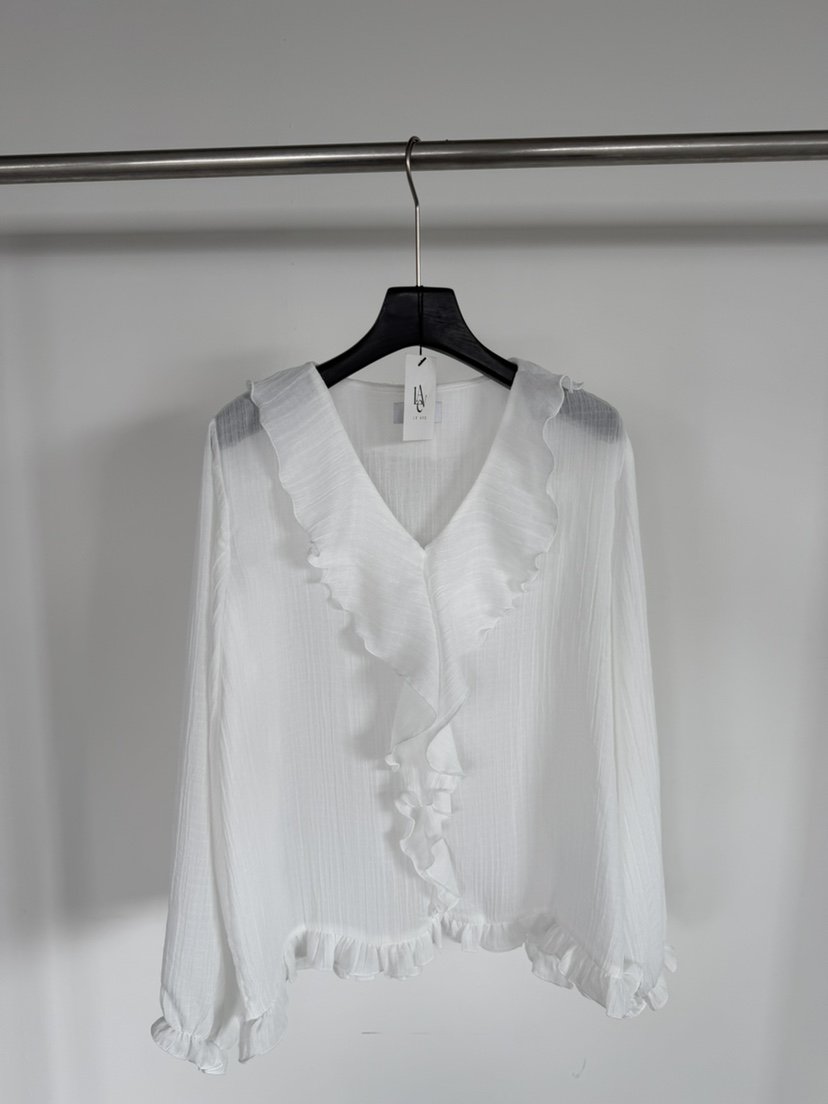 LE AVE韓國東大門代購女士新品休閑推薦時尚職業襯衫蕾絲衫LE AVE襯衫/蕾絲衫