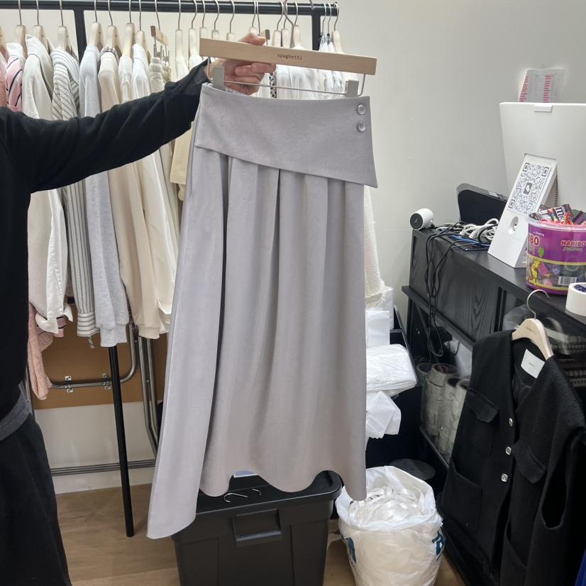 SPAGHETTI韓國直郵實拍女裝新品職業時尚推薦半身裙中短裙spaghetti半身裙/中短裙