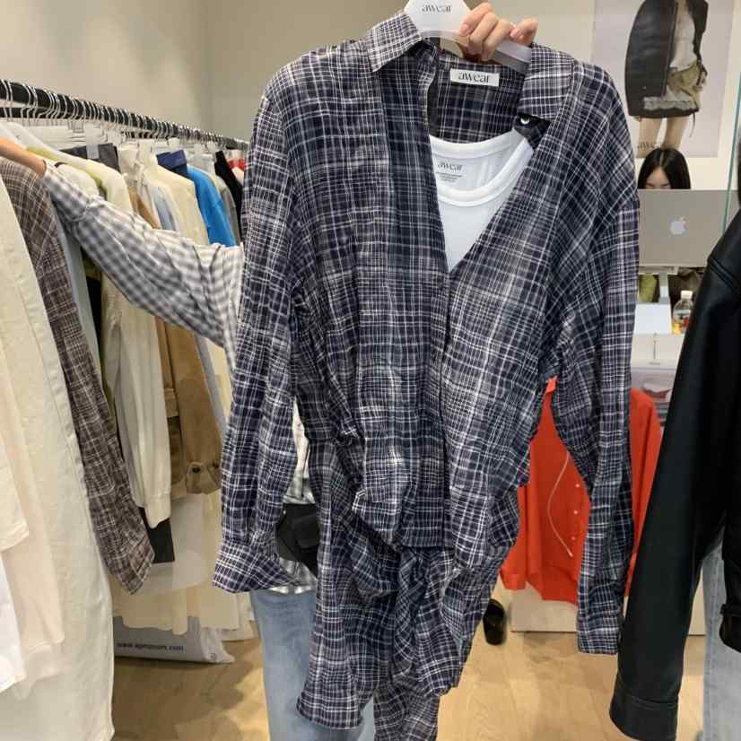 RUMIRU/AWEAR韓國直郵實拍女士新款人氣襯衫蕾絲衫不含內搭awear/RUMIRU襯衫/蕾絲衫