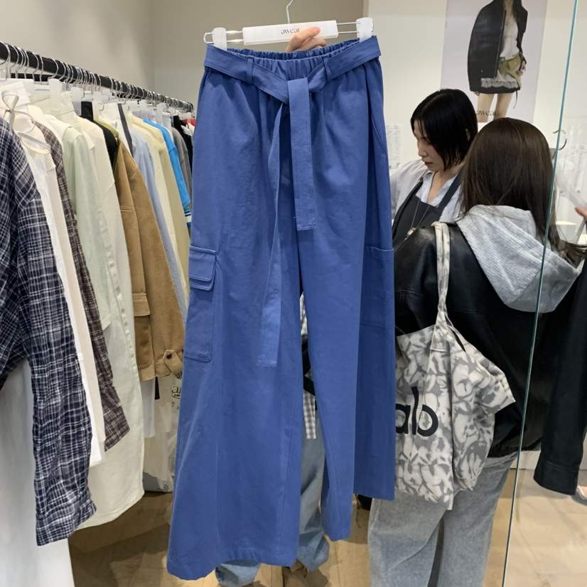 RUMIRU/AWEAR韓國東大門代購女裝新品26春夏休閑褲含腰帶awear/RUMIRU休閑褲