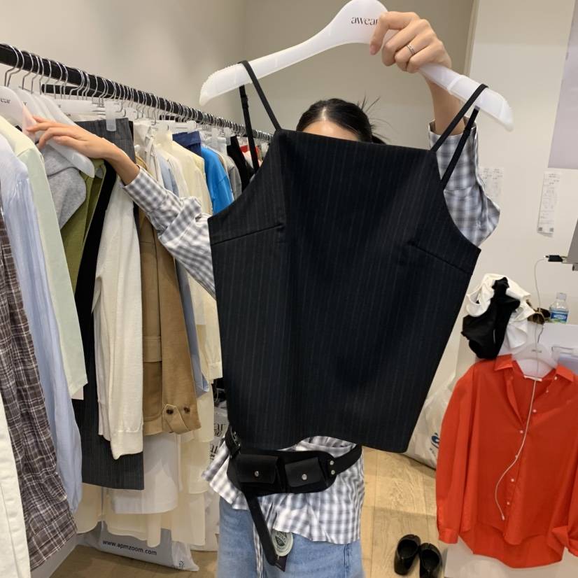 RUMIRU/AWEAR韓國代購女士新品休閑人氣吊帶背心不含內搭awear/RUMIRU吊帶/背心