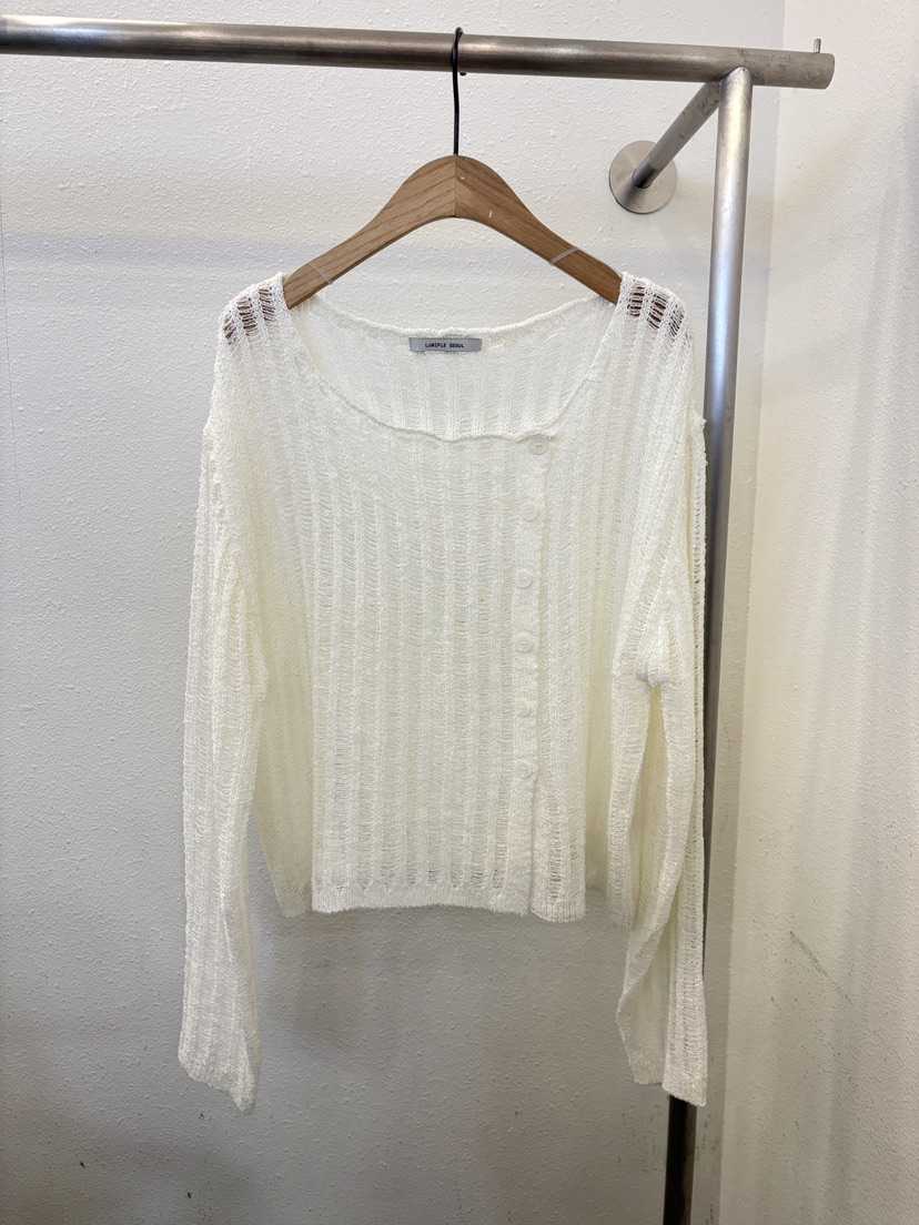 LUMIPLE韓國東大門直郵女士新款推薦熱賣時尚職業針織衫紐扣LUMIPLE針織衫