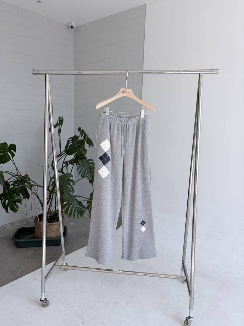 ORDINARYA/ROSEMOSS韓國代購女士新款26春夏休閑褲華夫格ORDINARYA/ROSEMOSS休閑褲