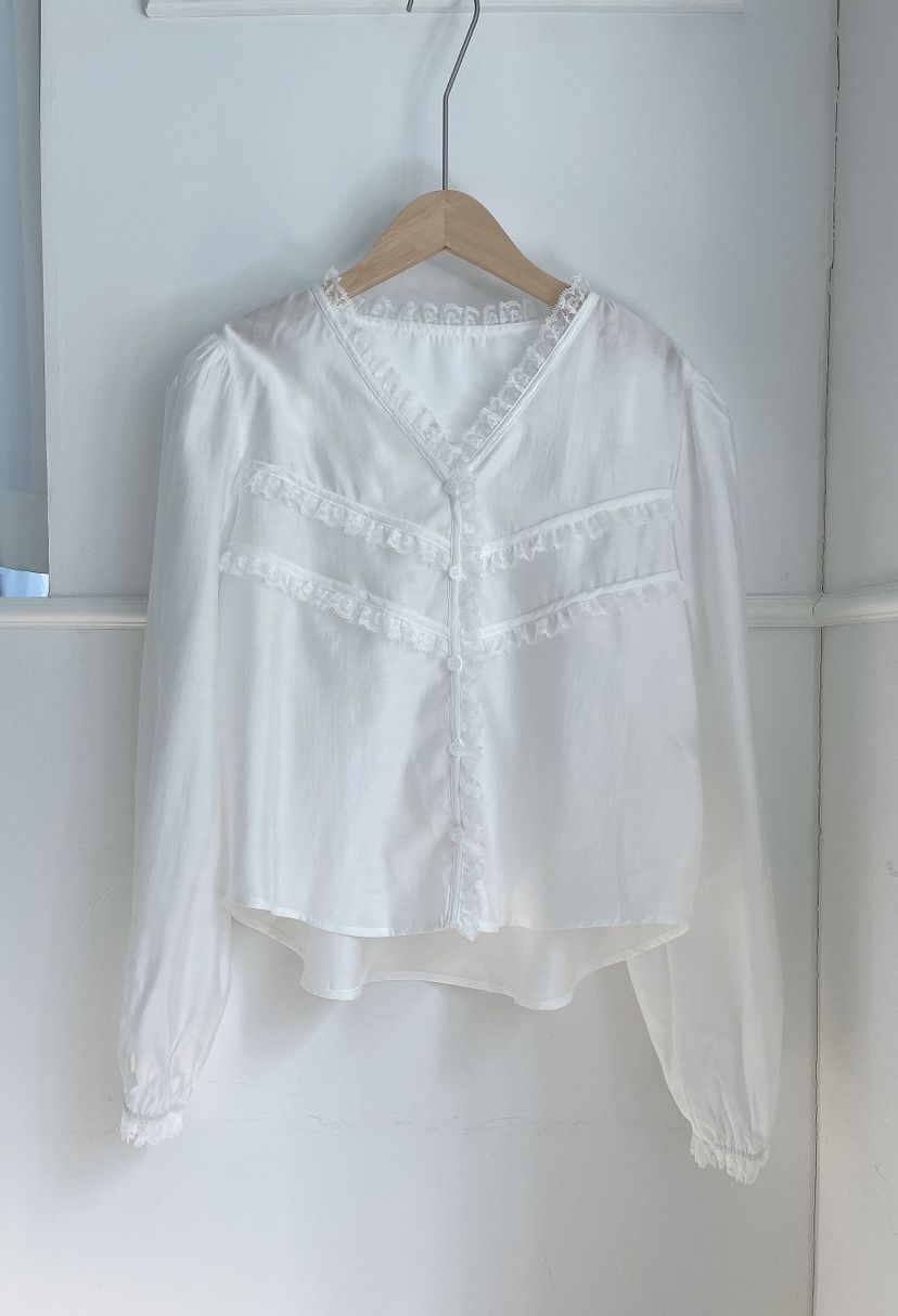 MINIQUEENS韓國代購女士新品熱賣推薦時尚26春夏襯衫蕾絲衫MINIQUEENS襯衫/蕾絲衫