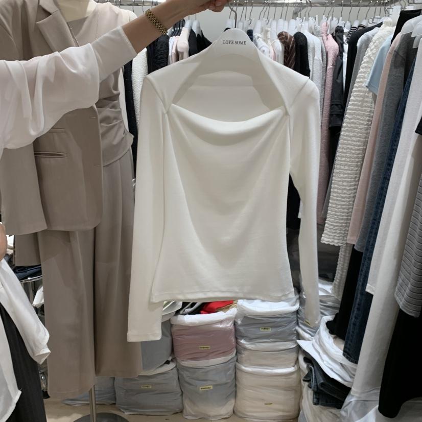 LOVE SOME韓國直郵實拍女士新款休閑26春夏人氣推薦長袖T恤LOVE SOME長袖T恤