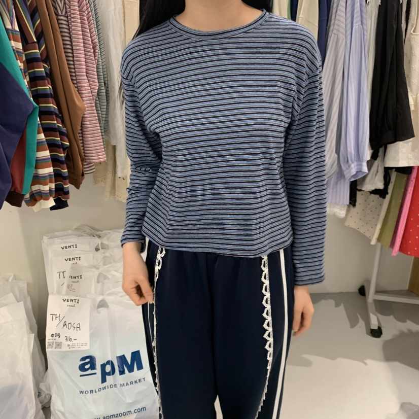 VENTI韓國直郵實拍女裝新品職業時尚休閑26春夏推薦長袖T恤VENTI長袖T恤